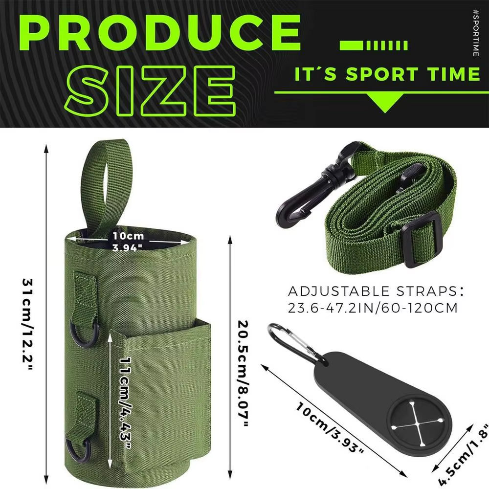 Elevate Your Workout with the Magnetic Gym Water Bottle Sling Bag - Non-Slip, Portable, and Stylish!