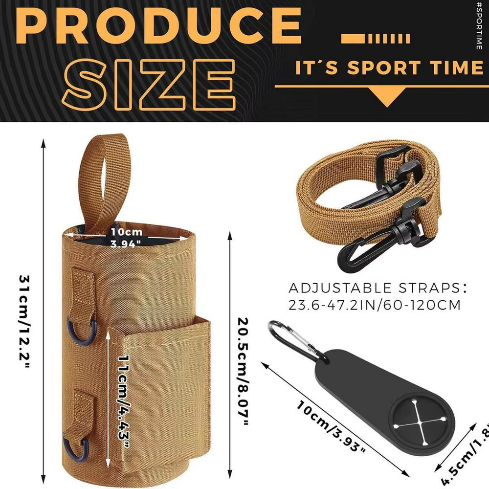 Elevate Your Workout with the Magnetic Gym Water Bottle Sling Bag - Non-Slip, Portable, and Stylish!